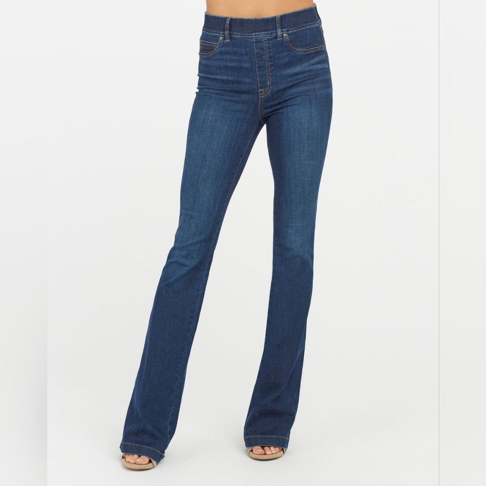 SPANX Flare Jeans Stretch High-Rise Coverage Womens Size XL